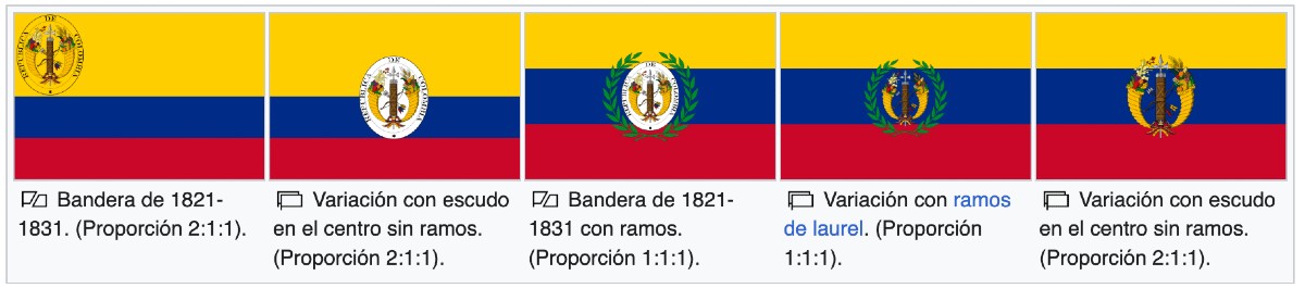 Grande Colombia bandiera terza versione