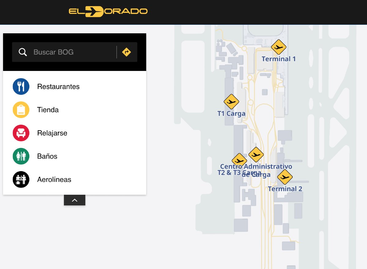 El Dorado Bogota aeroporto mappa